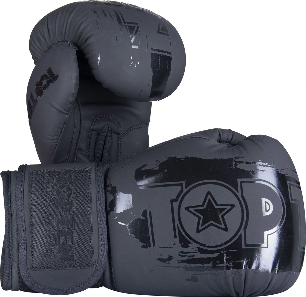 TOP TEN Boxing Gloves "Power Ink Black'n'Black"