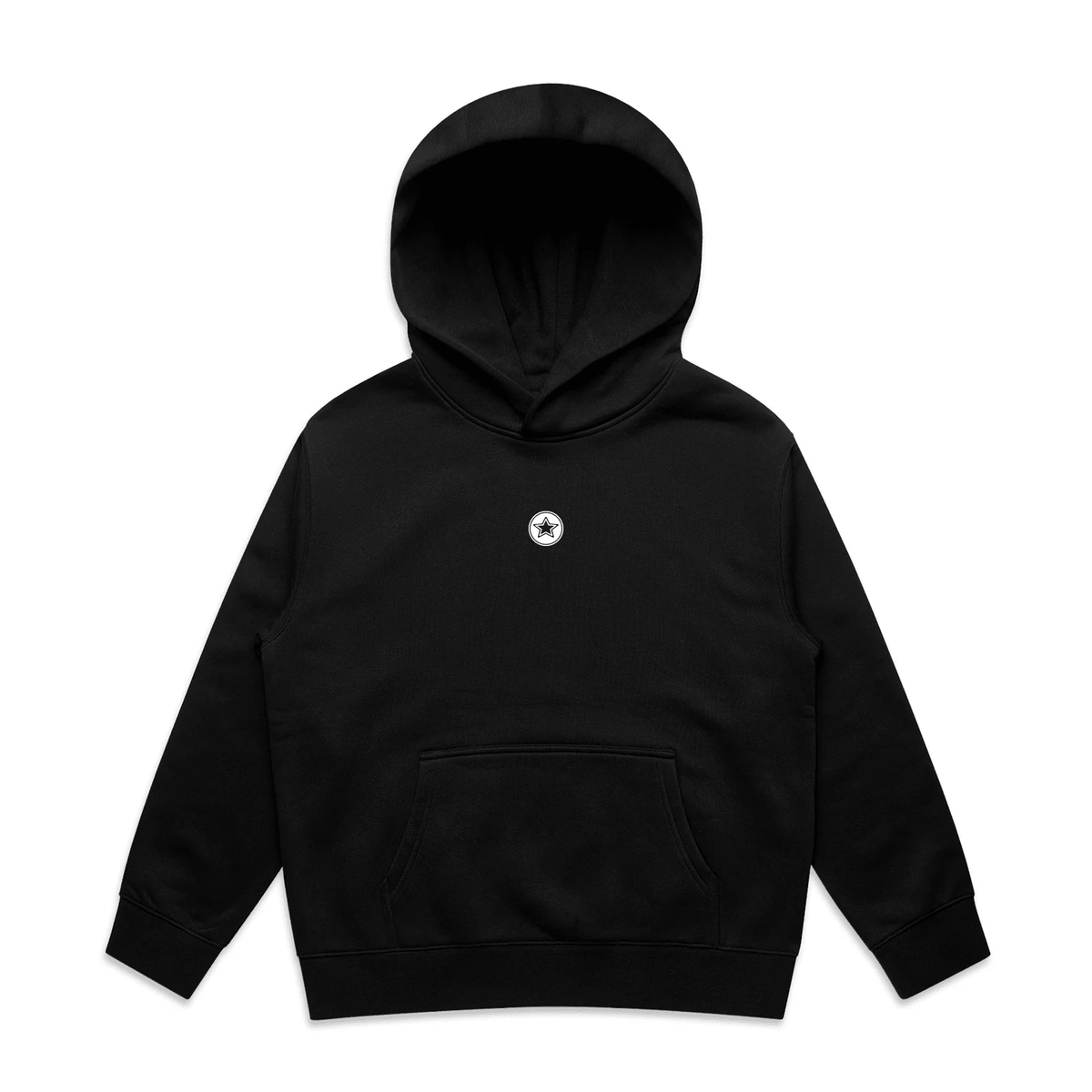TOP TEN Kids Forged Hoodie (Blue) - Black - Front