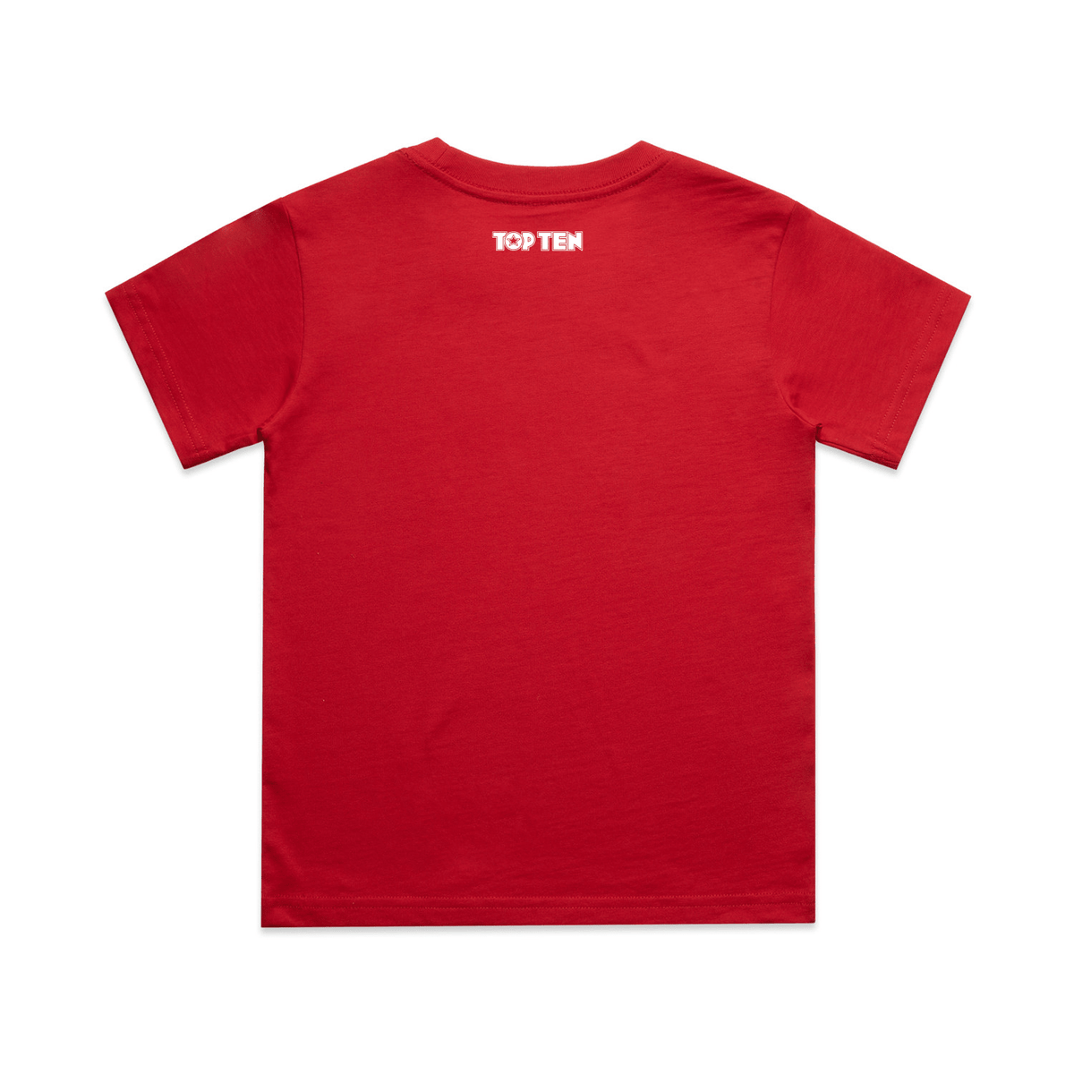 TOP TEN Kids Repeat T-Shirt - Red - Back