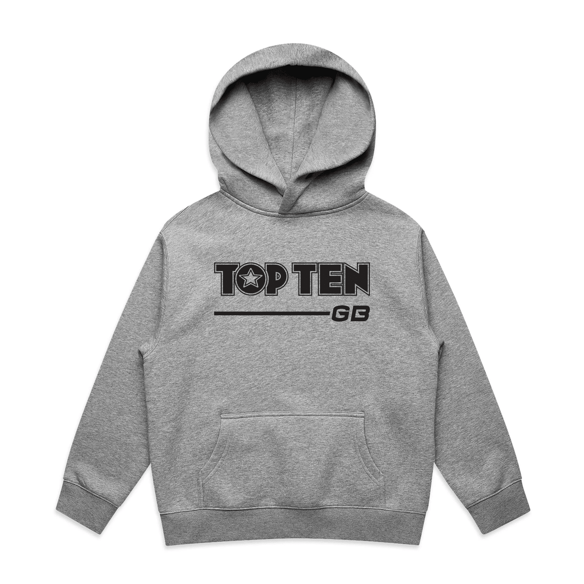 TOP TEN Kids Walkout Hoodie - Grey - Front