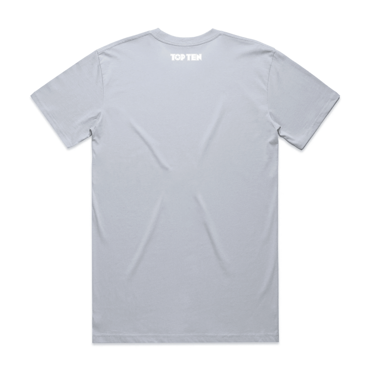 TOP TEN Men's Repeat T-Shirt - Baby Blue - Back