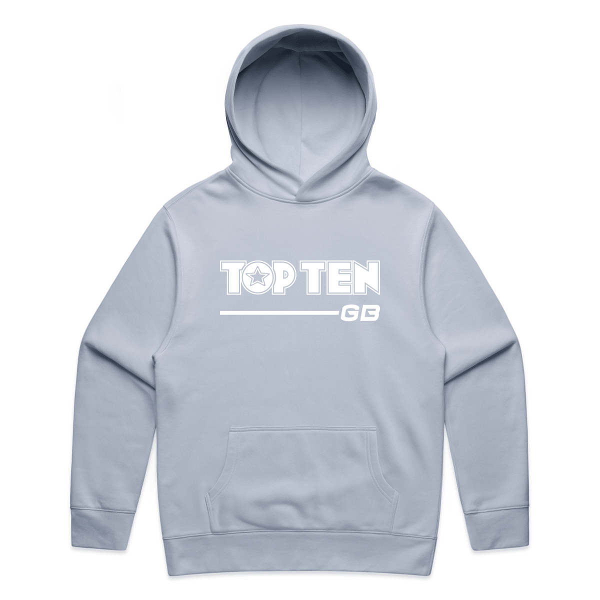 TOP TEN Men's Walkout Hoodie - Baby Blue - Front