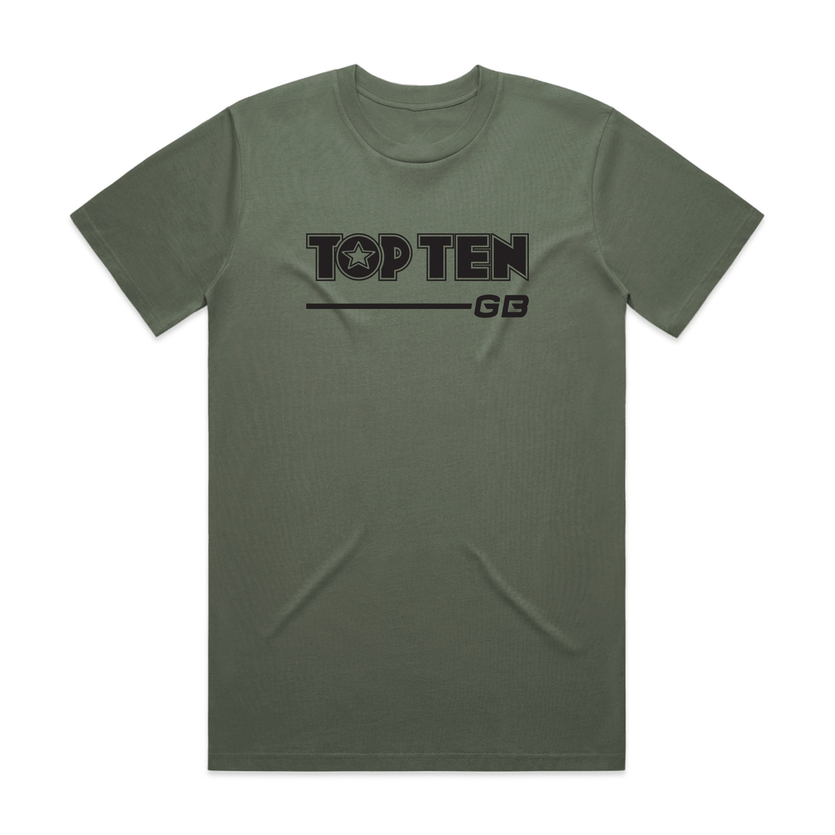 TOP TEN Men's Walkout T-Shirt - Green - Front