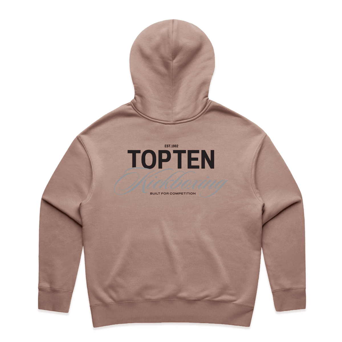 TOP TEN Women's Forged Hoodie (Dusty Pink) - Back
