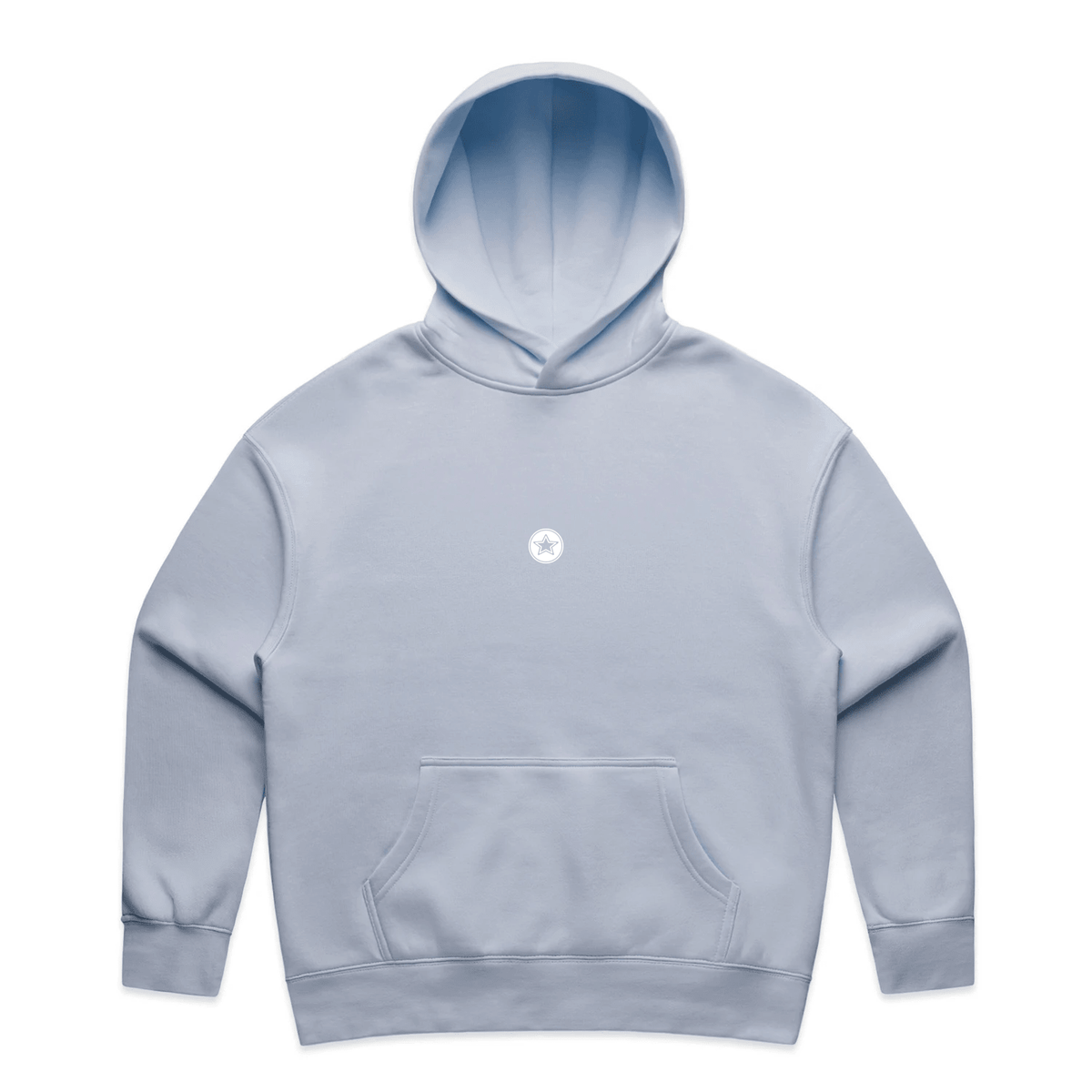 TOP TEN Women's Repeat Hoodie - Baby Blue - Front