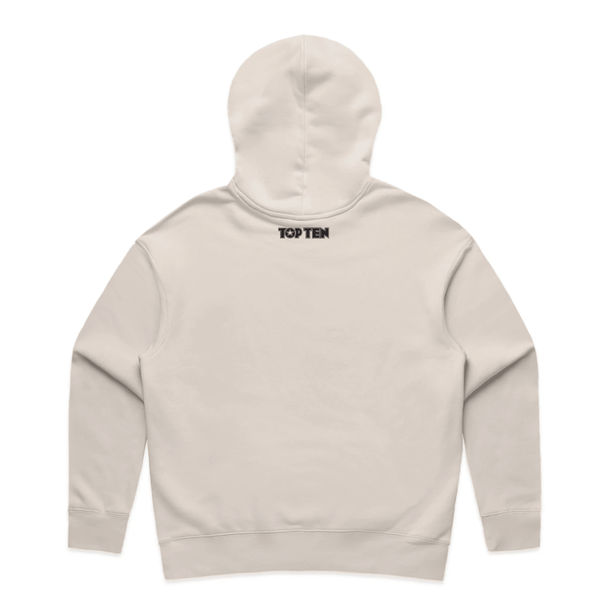 TOP TEN Women's Repeat Hoodie - Cream - Back