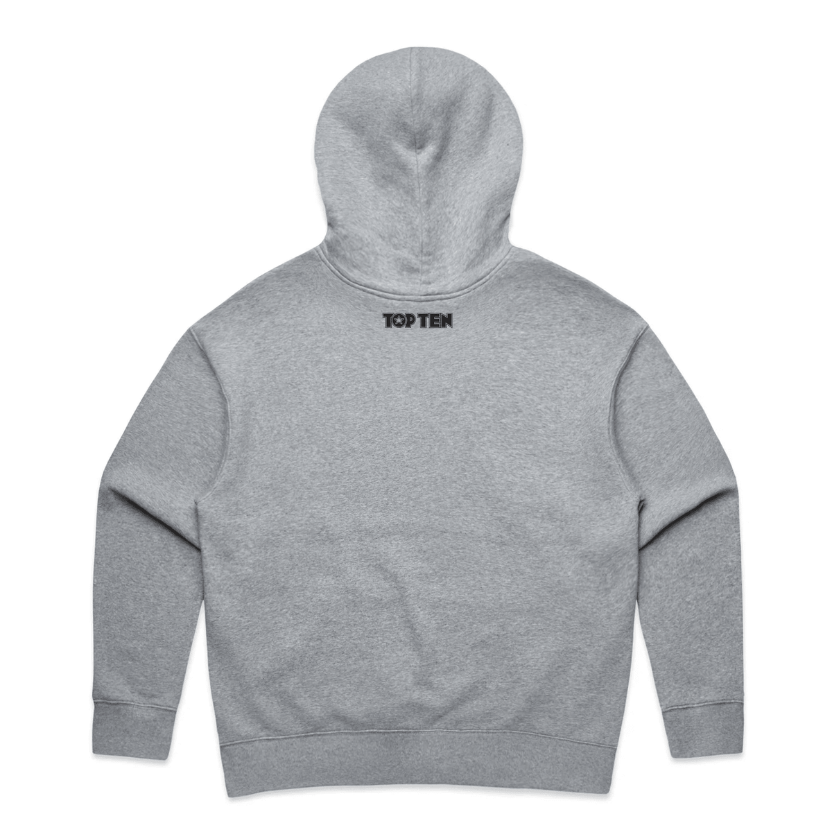 TOP TEN Women's Repeat Hoodie - Grey - Back