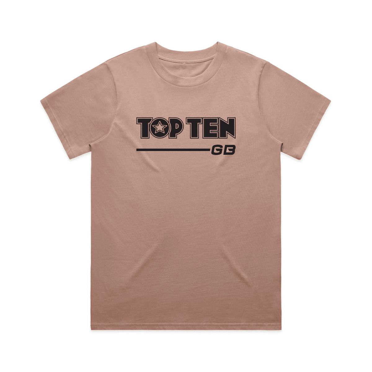 TOP TEN Women's Walkout T-Shirt - Dusty Pink - Front