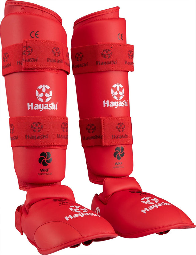 Hayashi Karate Shin and Instep Guard “WKF” [343-1 image 1]