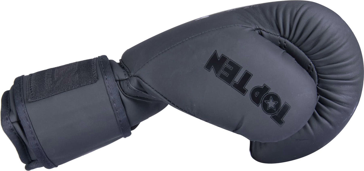 TOP TEN Boxing Gloves "Power Ink Black'n'Black"