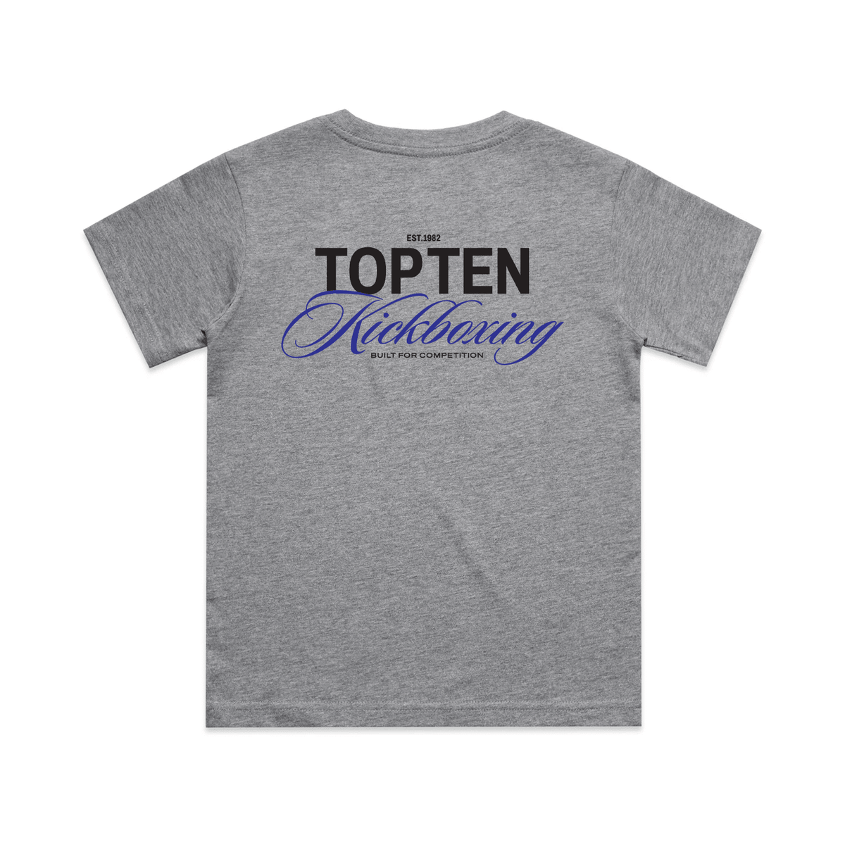 TOP TEN Kids Forged T-Shirt (Blue) - Grey - Back