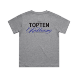 TOP TEN Kids Forged T-Shirt (Blue) - Grey - Back