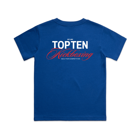 TOP TEN Kids Forged T-Shirt (Red) - Blue - Back