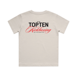 TOP TEN Kids Forged T-Shirt (Red) - Cream - Back