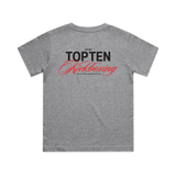 TOP TEN Kids Forged T-Shirt (Red) - Grey - Back