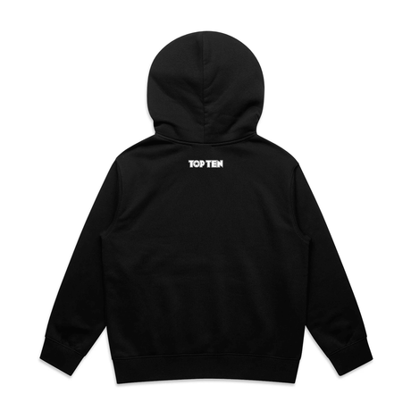 TOP TEN Kids Repeat Hoodie - Black - Back