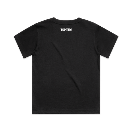TOP TEN Kids Repeat T-Shirt - Black - Back