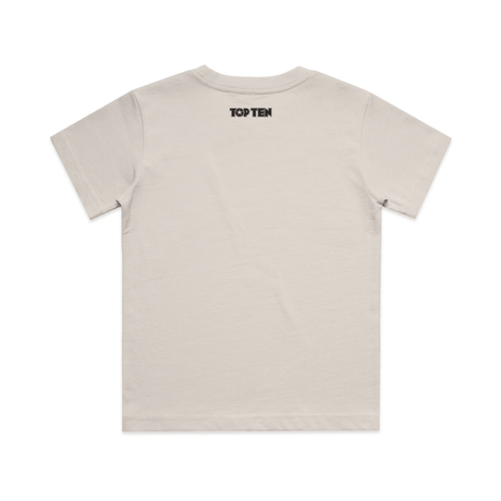 TOP TEN Kids Repeat T-Shirt - Cream - Back