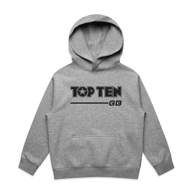 TOP TEN Kids Walkout Hoodie - Grey - Front