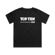 TOP TEN Kids Walkout T-Shirt - Black - Front