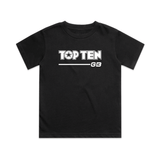 TOP TEN Kids Walkout T-Shirt - Black - Front