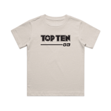 TOP TEN Kids Walkout T-Shirt - Cream - Front