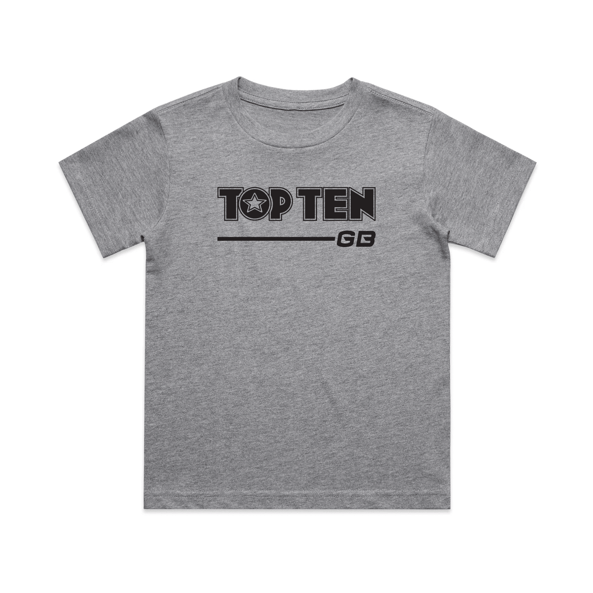 TOP TEN Kids Walkout T-Shirt - Grey - Front