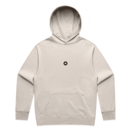 TOP TEN Men's Forged Hoodie (Blue) - Cream - Front