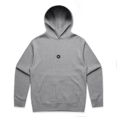 TOP TEN Men's Forged Hoodie (Blue) - Grey - Front