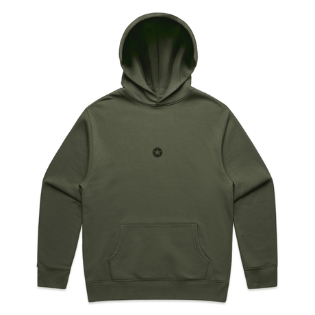 TOP TEN Men's Forged Hoodie (Green) - Front