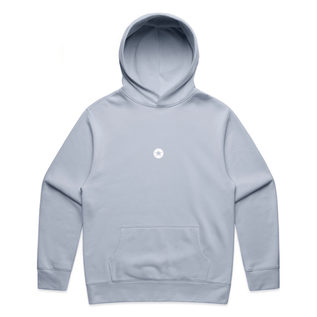 TOP TEN Men's Forged Hoodie (Red) - Baby Blue - Front