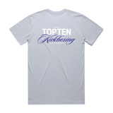 TOP TEN Men's Forged T-Shirt (Blue) - Baby Blue - Back