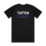TOP TEN Men's Forged T-Shirt (Blue) - Black - Back