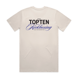 TOP TEN Men's Forged T-Shirt (Blue) - Cream - Back