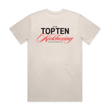 TOP TEN Men's Forged T-Shirt (Red) - Cream - Back
