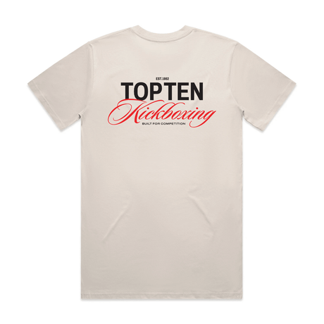 TOP TEN Men's Forged T-Shirt (Red) - Cream - Back