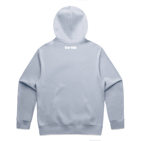 TOP TEN Men's Repeat Hoodie - Baby Blue - Back