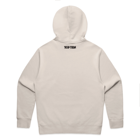TOP TEN Men's Repeat Hoodie - Cream - Back