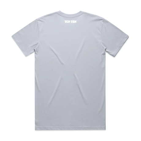 TOP TEN Men's Repeat T-Shirt - Baby Blue - Back