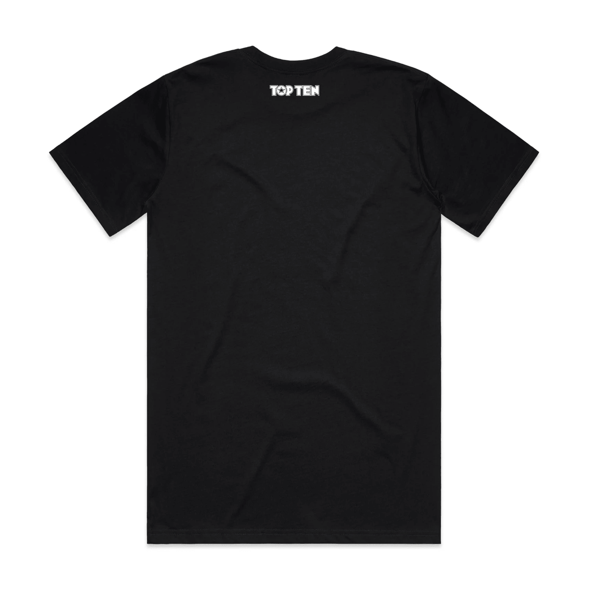 TOP TEN Men's Repeat T-Shirt - Black - Back