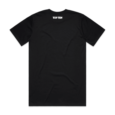 TOP TEN Men's Repeat T-Shirt - Black - Back