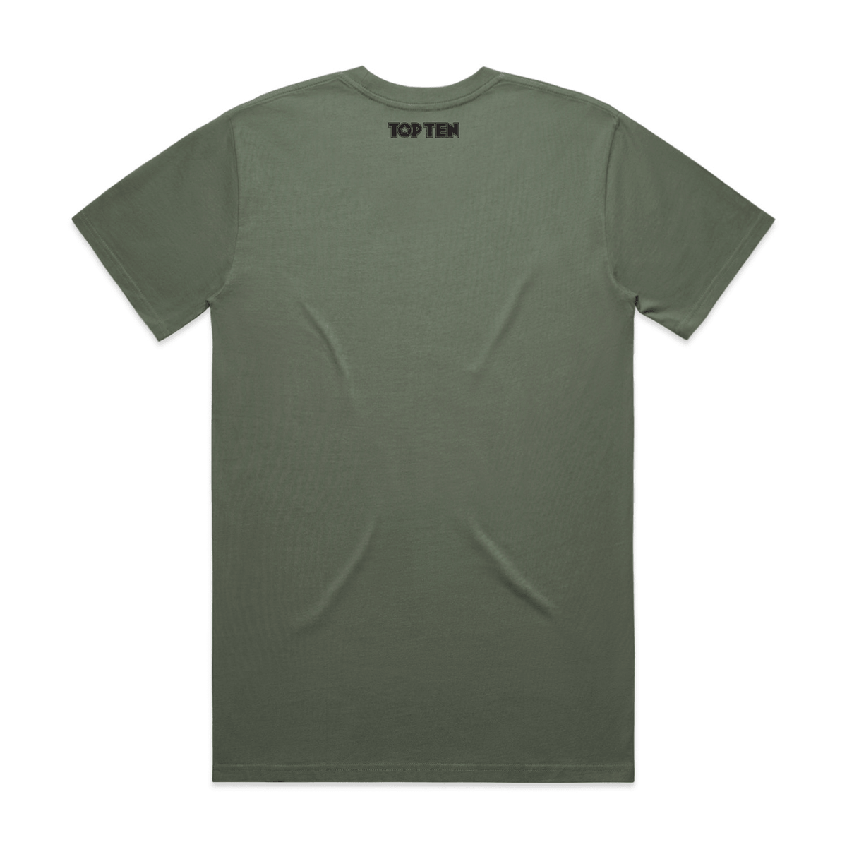 TOP TEN Men's Repeat T-Shirt - Green - Back