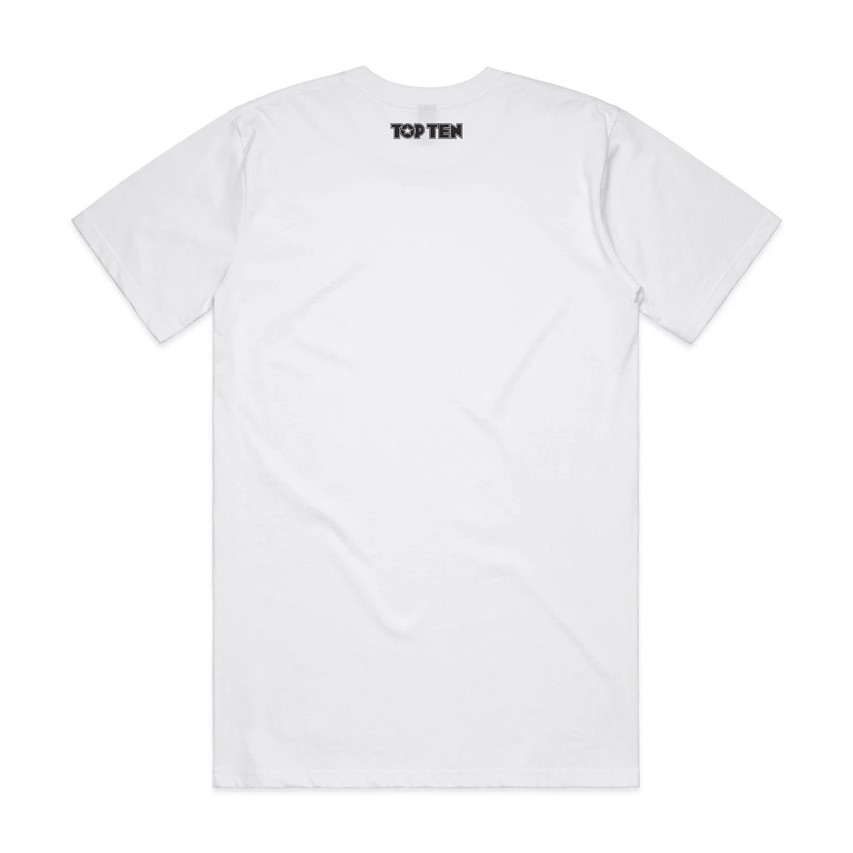TOP TEN Men's Repeat T-Shirt - White - Back
