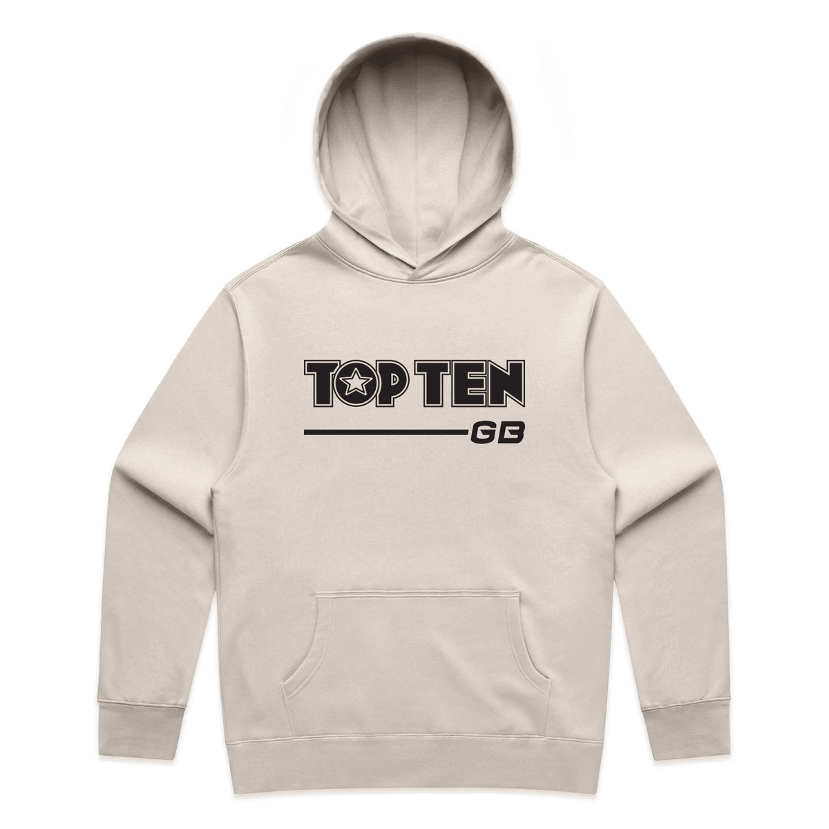 TOP TEN Men's Walkout Hoodie - Cream - Front