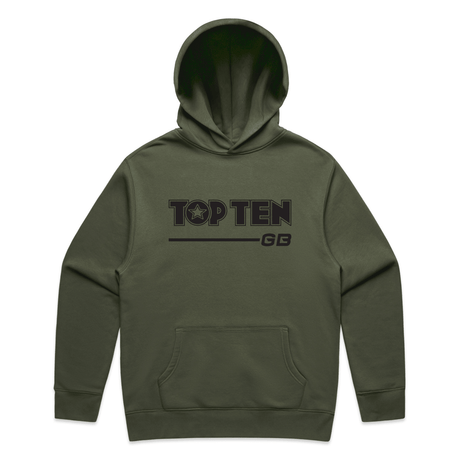 TOP TEN Men's Walkout Hoodie - Green - Front
