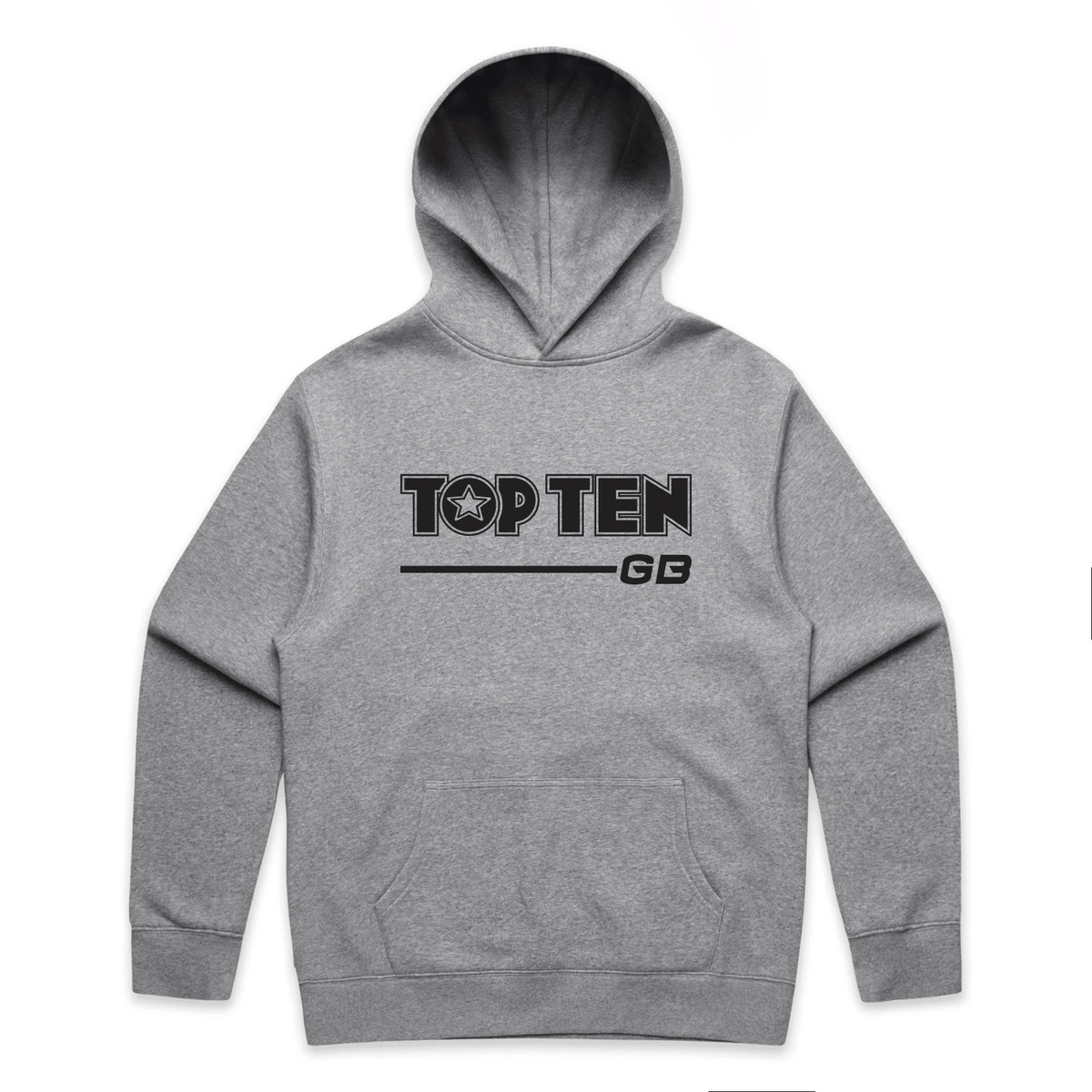 TOP TEN Men's Walkout Hoodie - Grey - Front