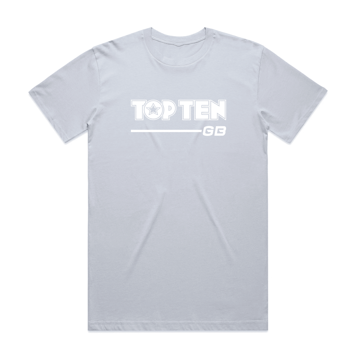 TOP TEN Men's Walkout T-Shirt - Baby Blue - Front