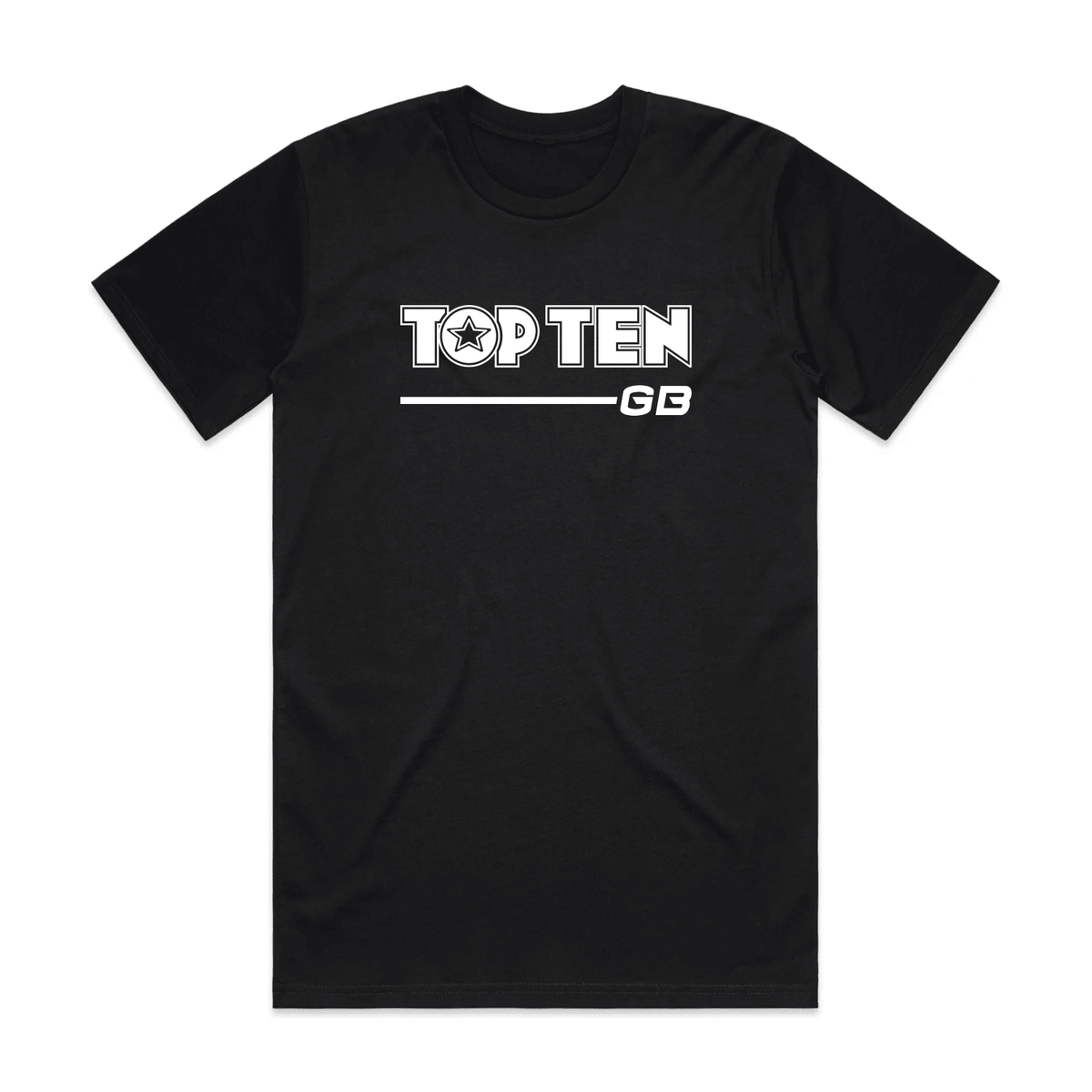 TOP TEN Men's Walkout T-Shirt - Black - Front
