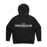 TOP TEN Women's Fighters Club Heavy Hoodie - Black - Back