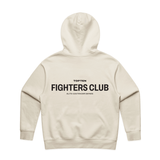 TOP TEN Women's Fighters Club Heavy Hoodie - Ecru - Back